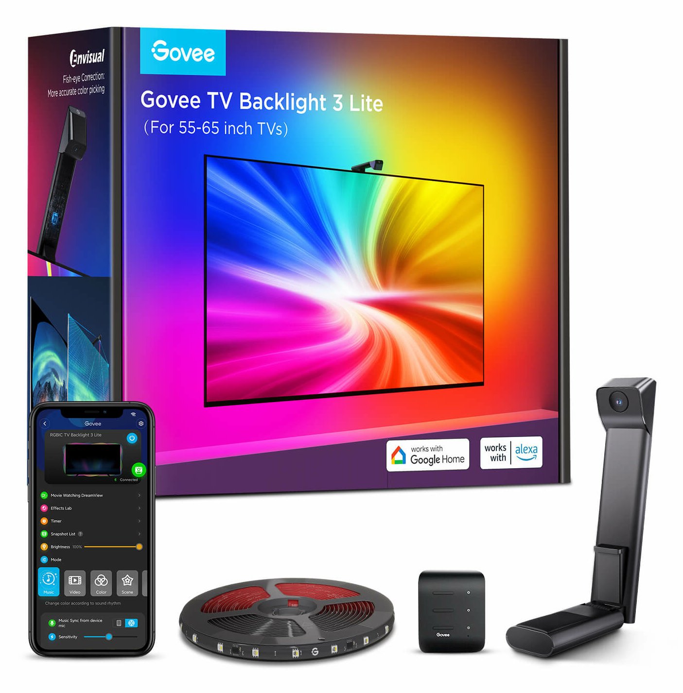 Govee H6099 TV Backlight Lite| LED-Hintergrundbeleuchtung| fuer