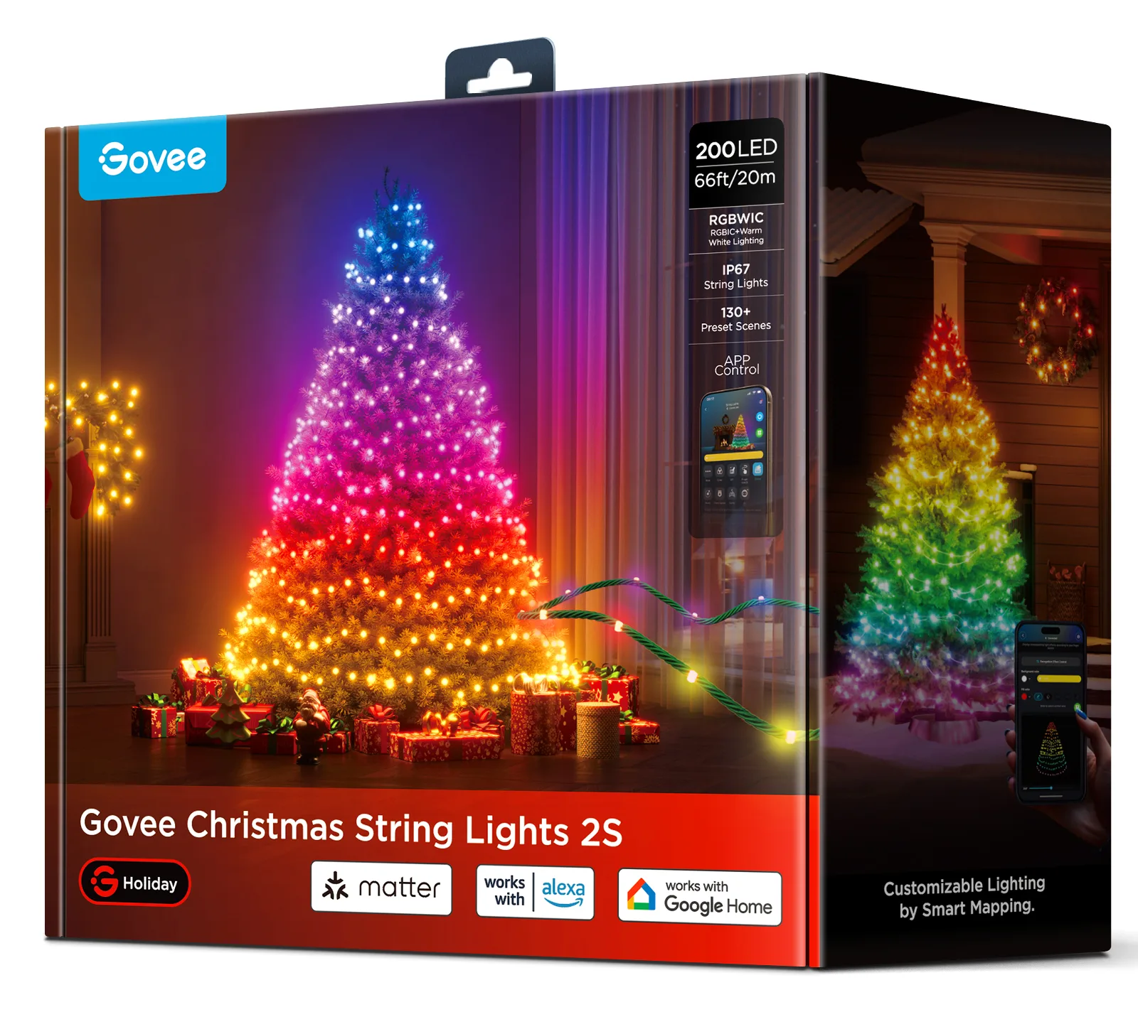 Govee LED-Lichterkette Gen. 2 Matter 200 LEDs 20 m, Ansicht 4