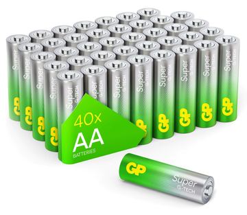 GP Battery GP Super - Batterie 40 x AA-Typ - Alkalisch von LumaTech