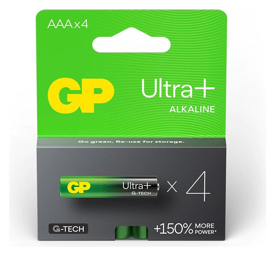 GP Battery GP Ultra Plus - Batterie 4 x AAA - Alkalisch