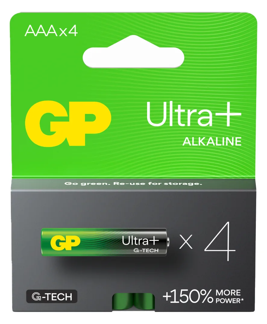 GP Battery GP Ultra Plus - Batterie 4 x AAA - Alkalisch, Ansicht 3