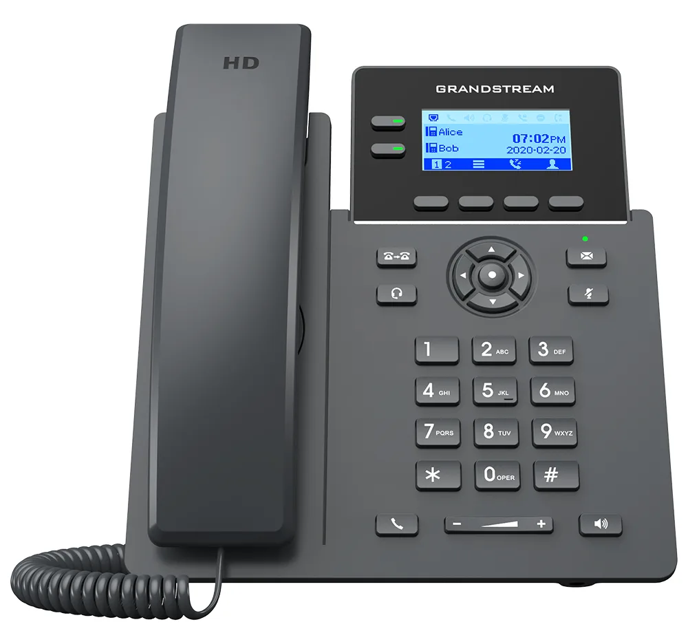 Grandstream GRP2602G - VoIP-Telefon - fünfwegig Anruffunktion, Ansicht 3