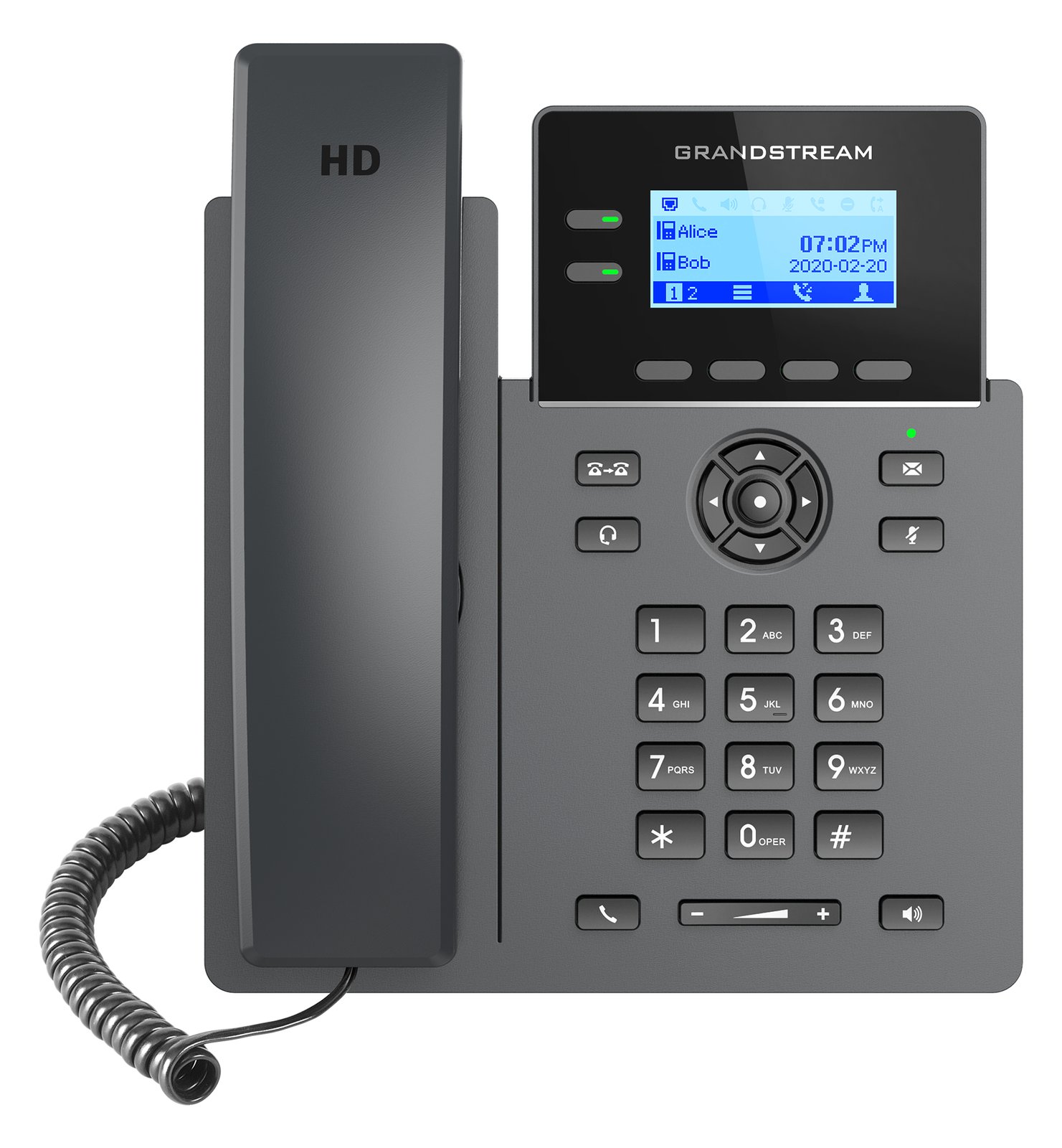 Grandstream GRP2602P - VoIP-Telefon - fünfwegig Anruffunktion