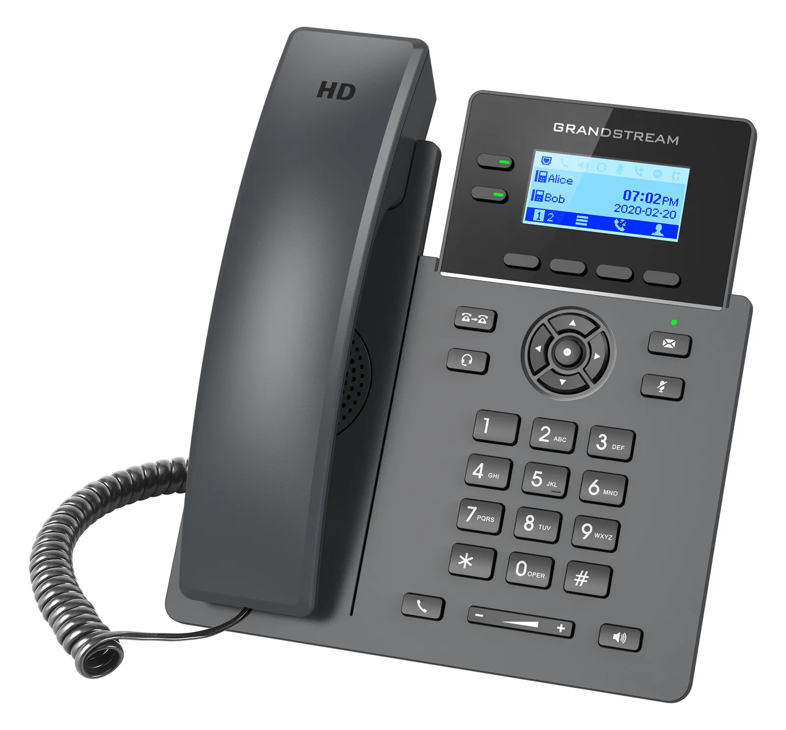 Grandstream GRP2602P - VoIP-Telefon - fünfwegig Anruffunktion, Ansicht 2