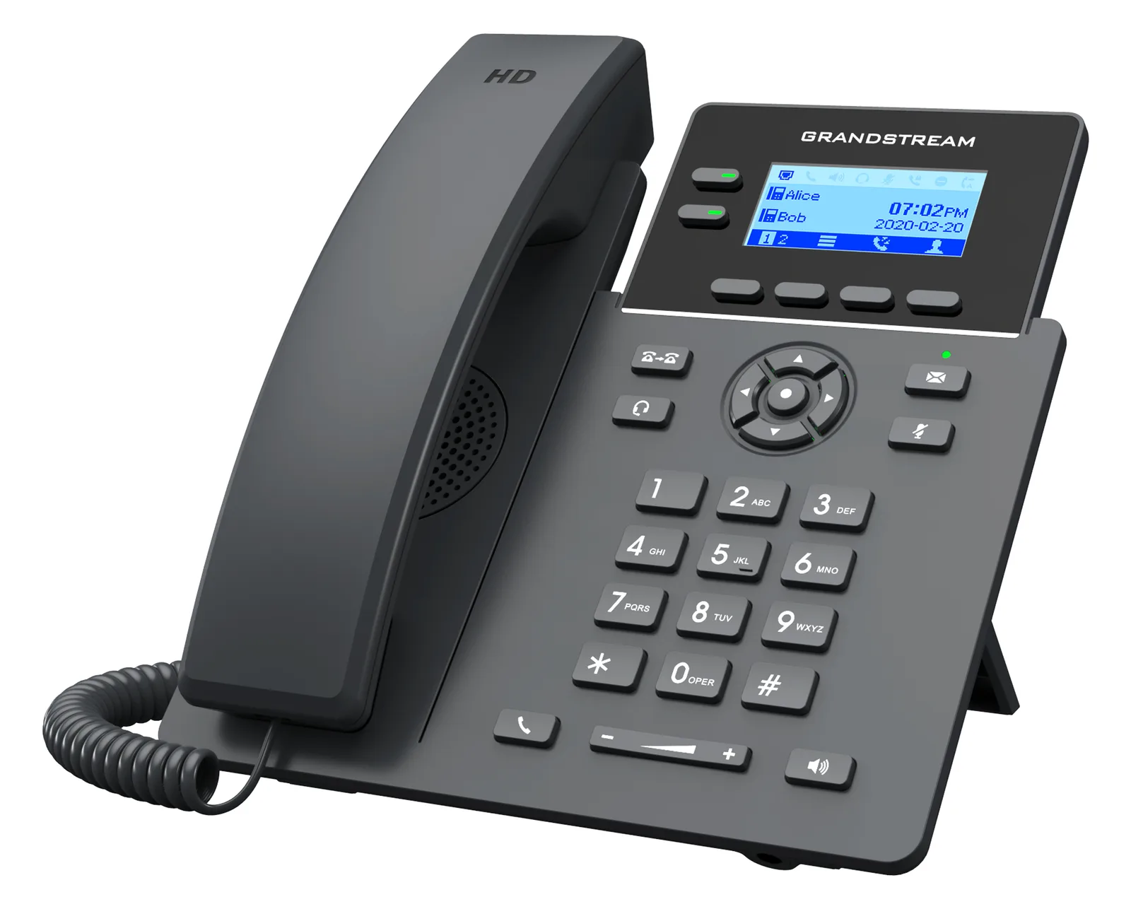 Grandstream GRP2602P - VoIP-Telefon - fünfwegig Anruffunktion, Ansicht 4