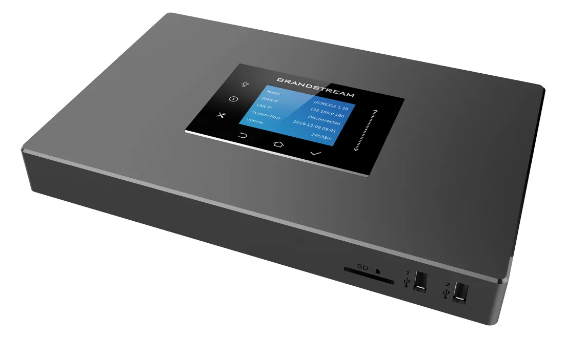 Grandstream UCM6300A - Grau - Telefonanlage - Voice-Over-IP Power over Ethernet, Ansicht 3