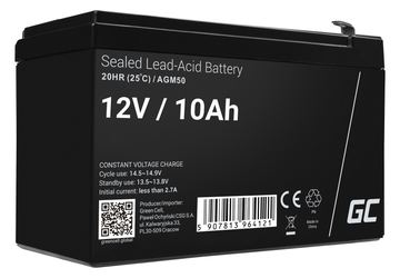 Green Cell AGM - Batterie - Bleisäure - 10 Ah von LumaTech
