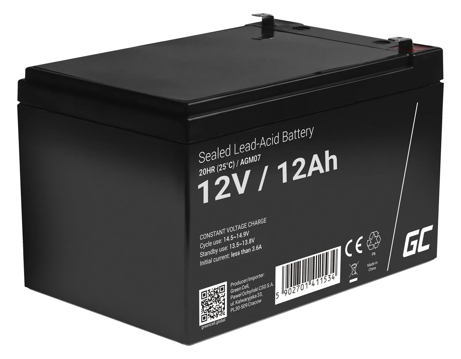 Green Cell USV-Akku - 1 x Batterie - Bleisäure - Gerätebatterien, Ansicht 4