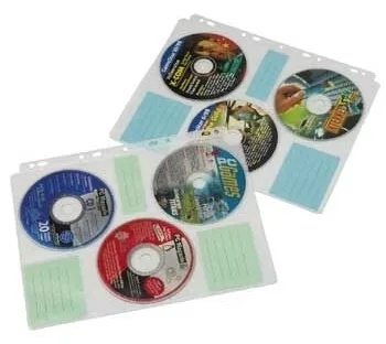 Hama CD-ROM Index Sleeves - CD-Umschläge - Kapazität: 6 CD - Transparent White (Packung mit 10), Ansicht 4