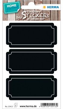 HERMA 15413 - Schwarz - Dauerhaft - Papier - 6 Stück(e) - Sichtverpackung