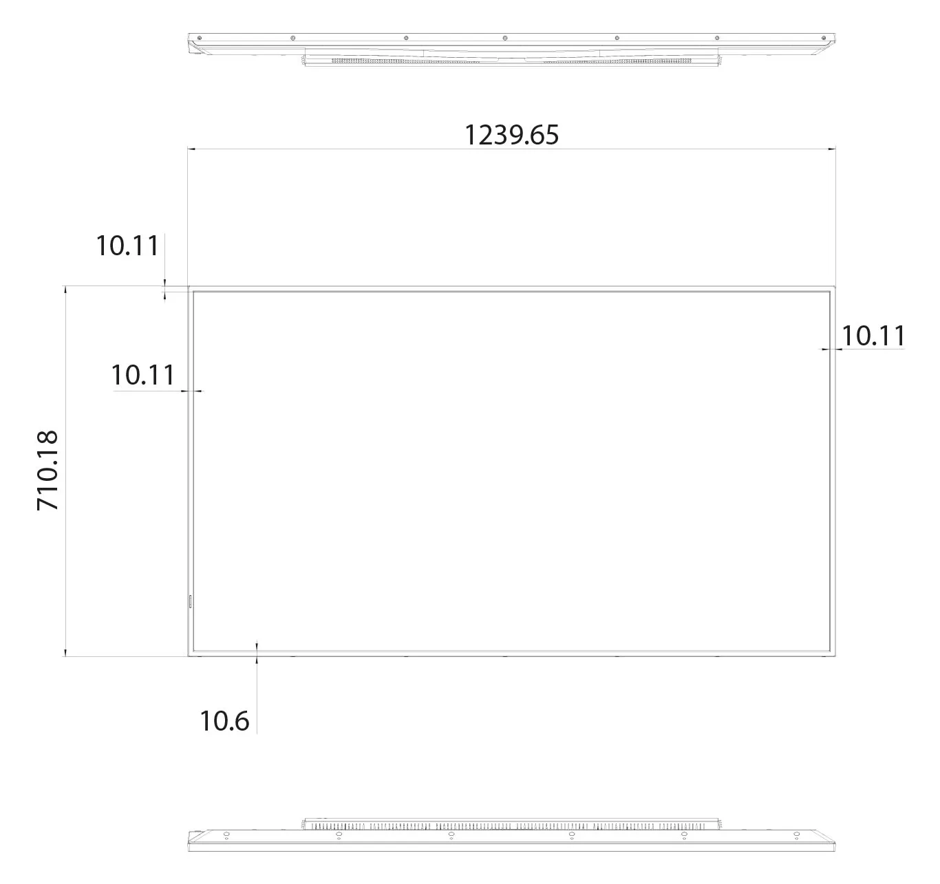 Hisense 55DM66D - 140 cm (55) Diagonalklasse DM Series LCD-Display mit LED-Beleuchtung - Android - 4K UHD, Ansicht 3