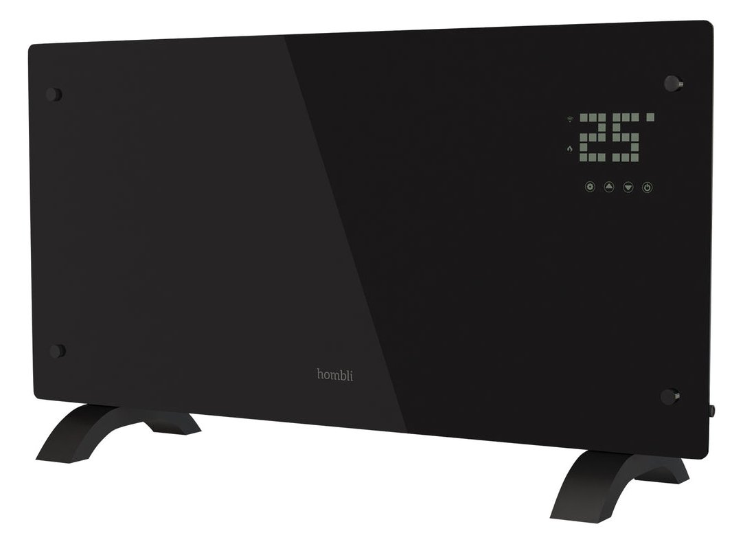 Hombli Glass Convection Heater 2000W schwarz