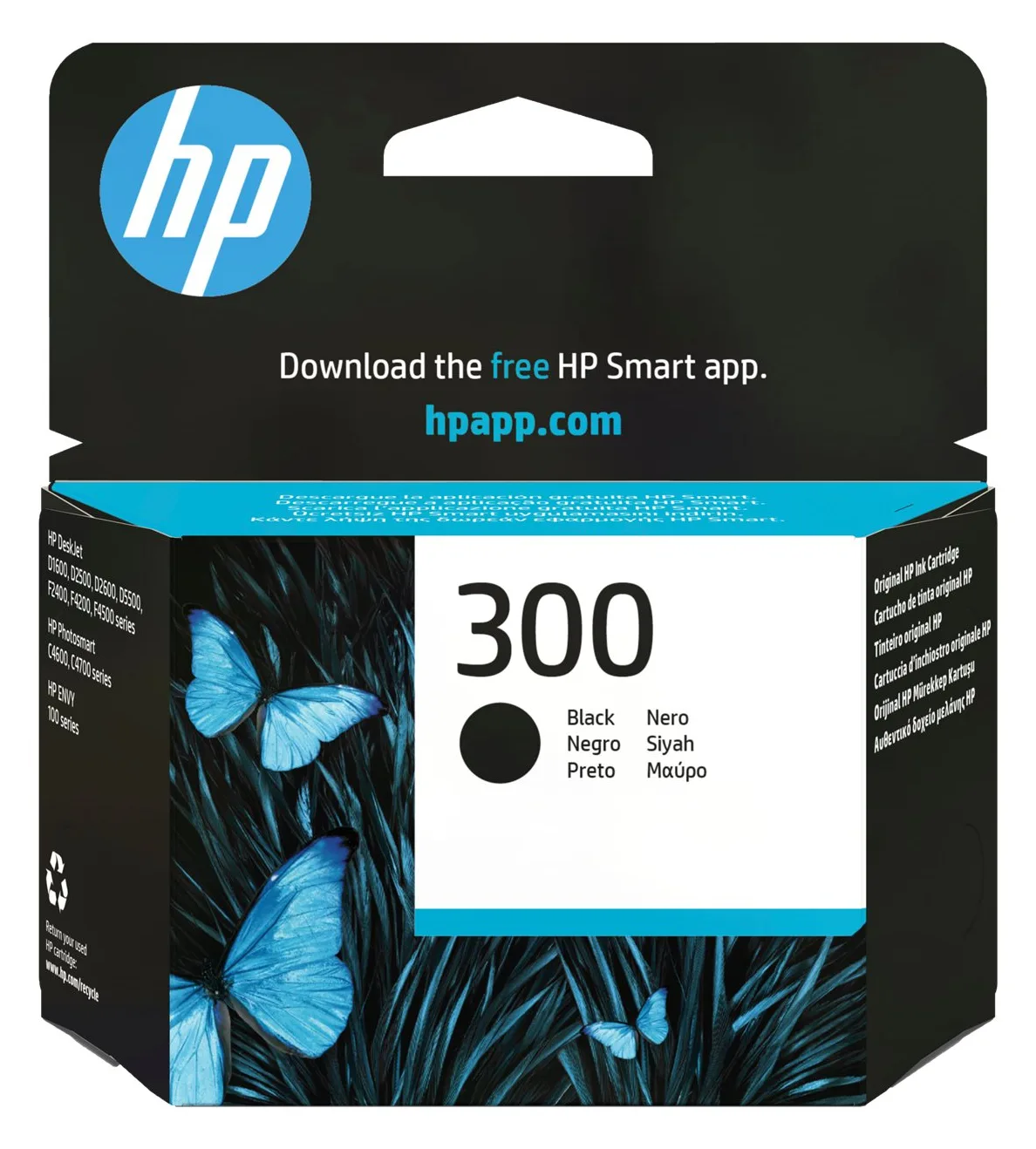 HP 300 - 4 ml - Schwarz - Original - Tintenpatrone, Ansicht 3