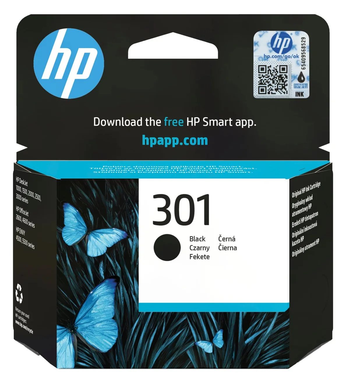 HP 301 - 3 ml - Schwarz - original - Tintenpatrone, Ansicht 2