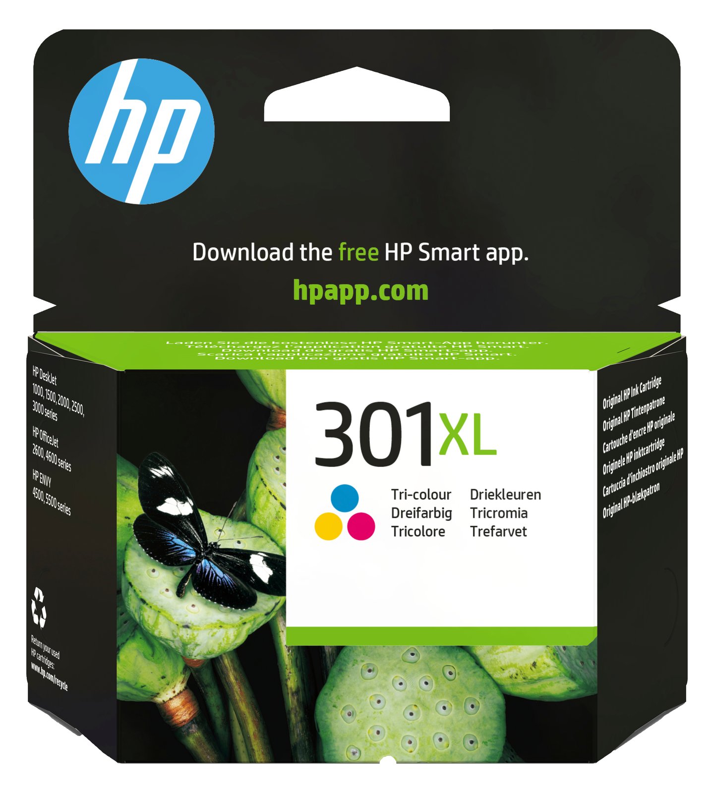 HP 301XL - 6 ml - Hohe Ergiebigkeit - Farbe (Cyan, Magenta, Gelb)