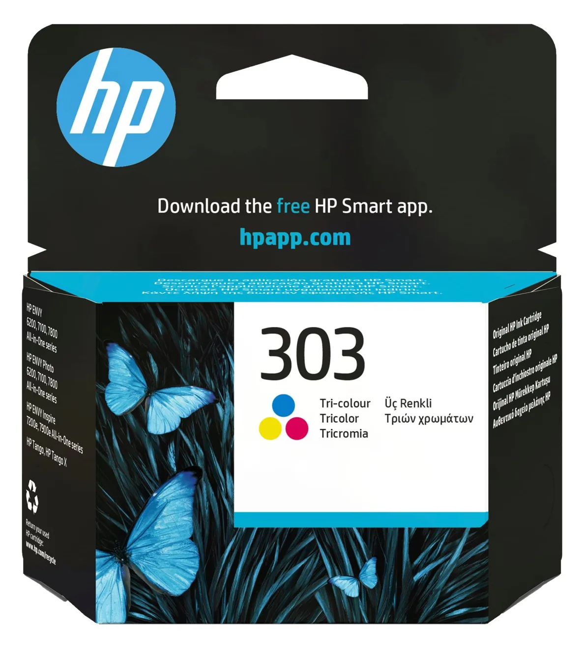 HP 303 - 4 ml - Farbe (Cyan, Magenta, Gelb) - Original, Ansicht 2