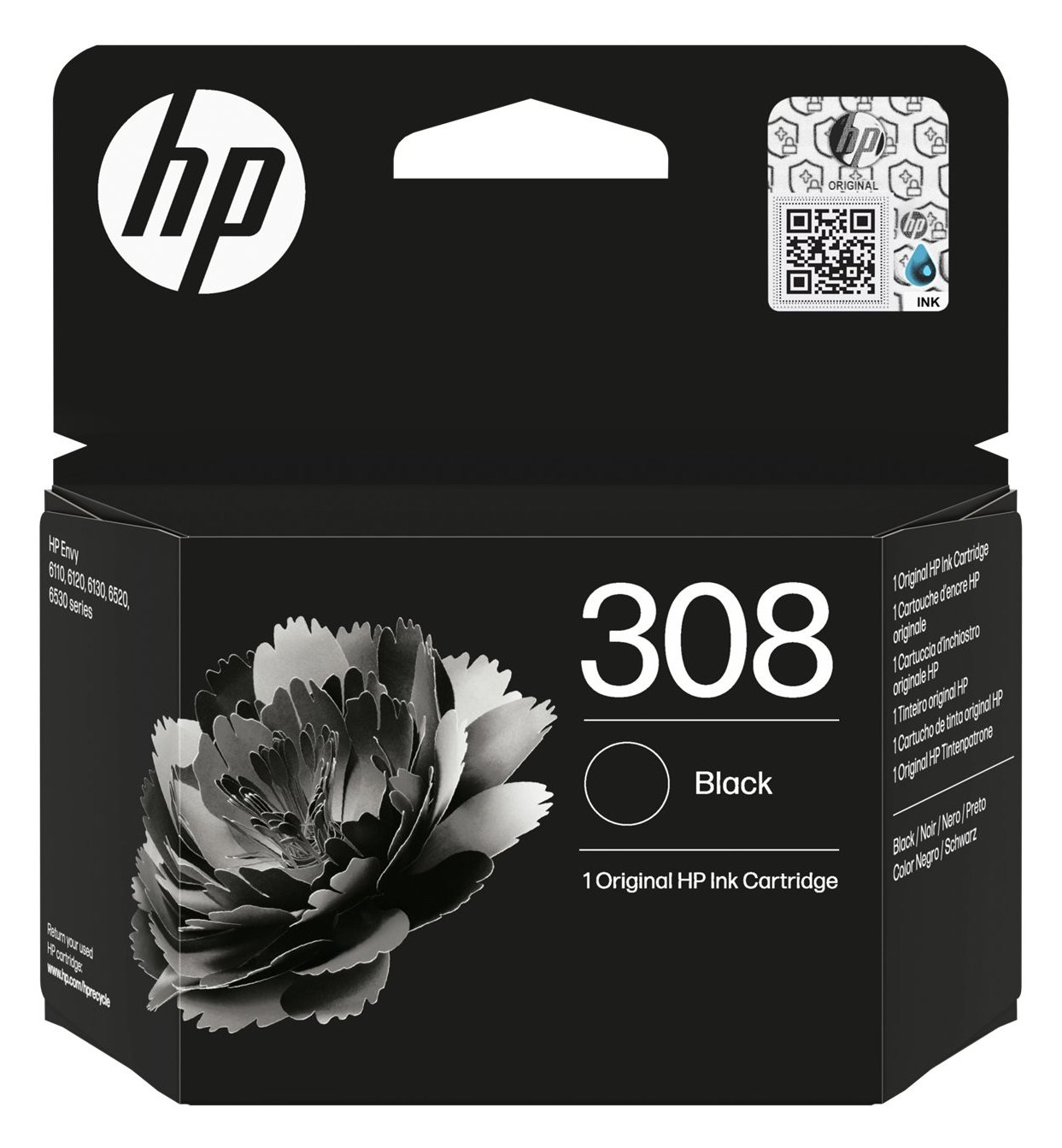 HP 308 - Schwarz - original - Box - Tintenpatrone
