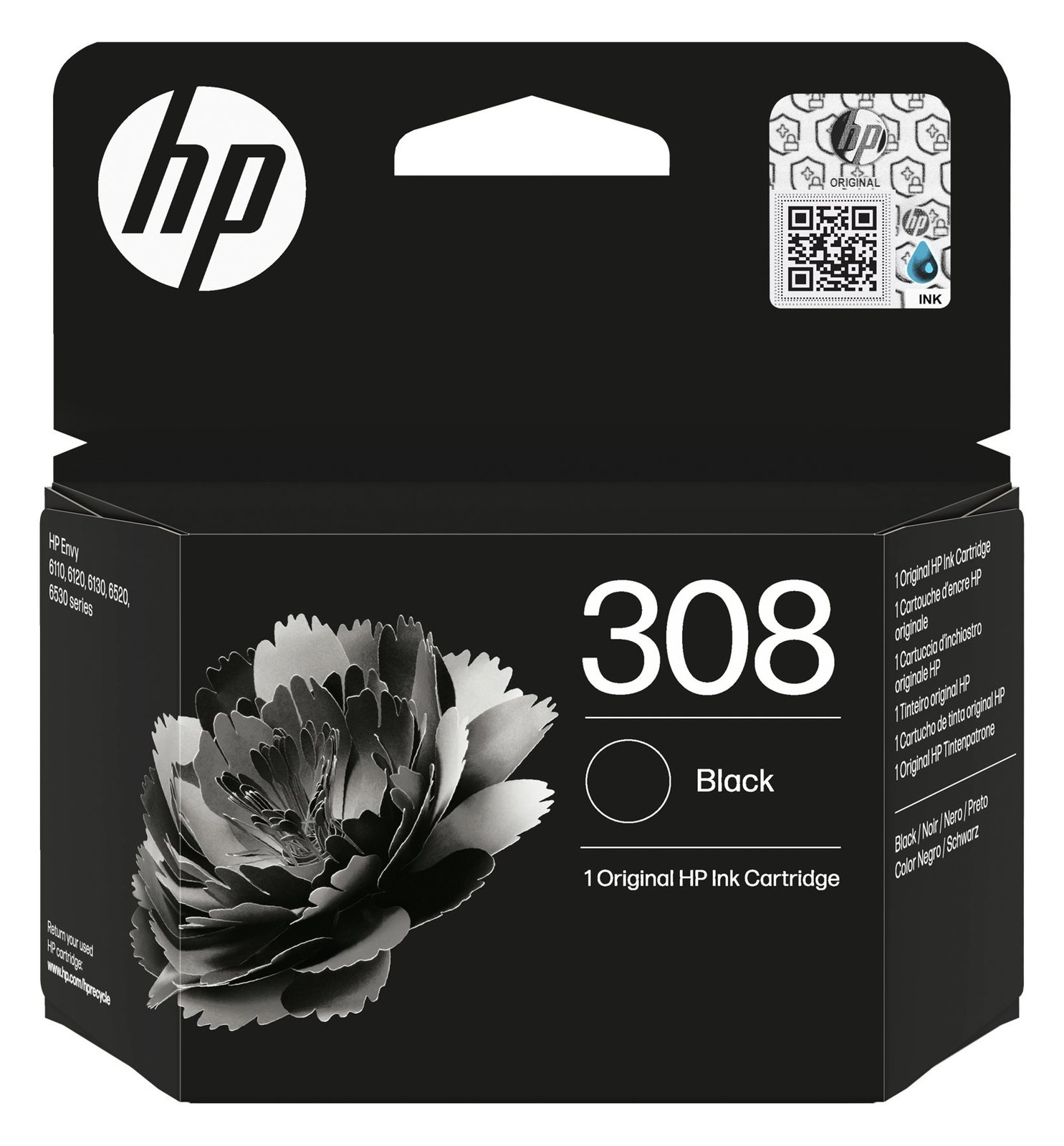 HP 308 Black Original Ink Cartridge