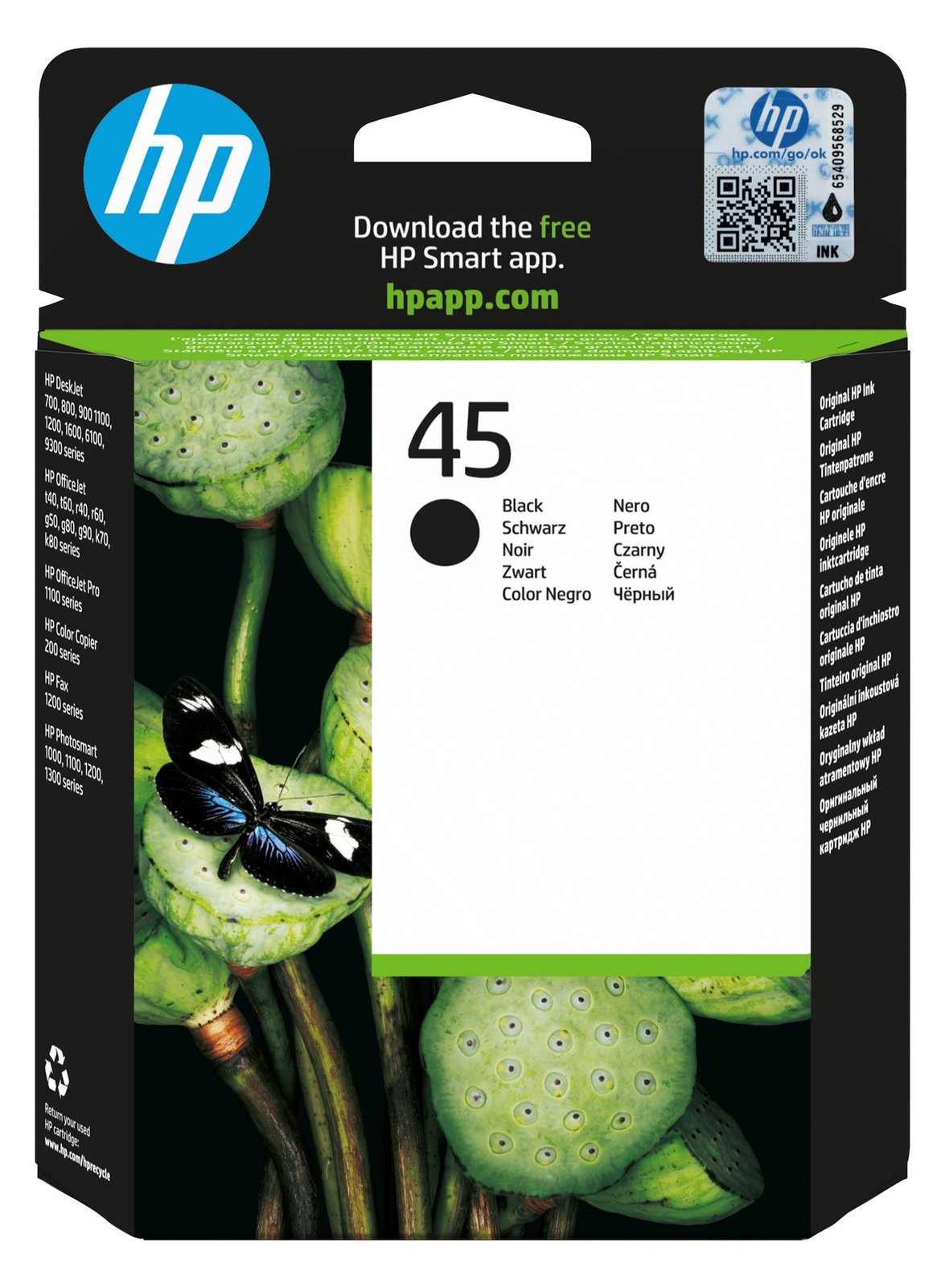 HP 45 Large - 42 ml - Groß - Schwarz - Original