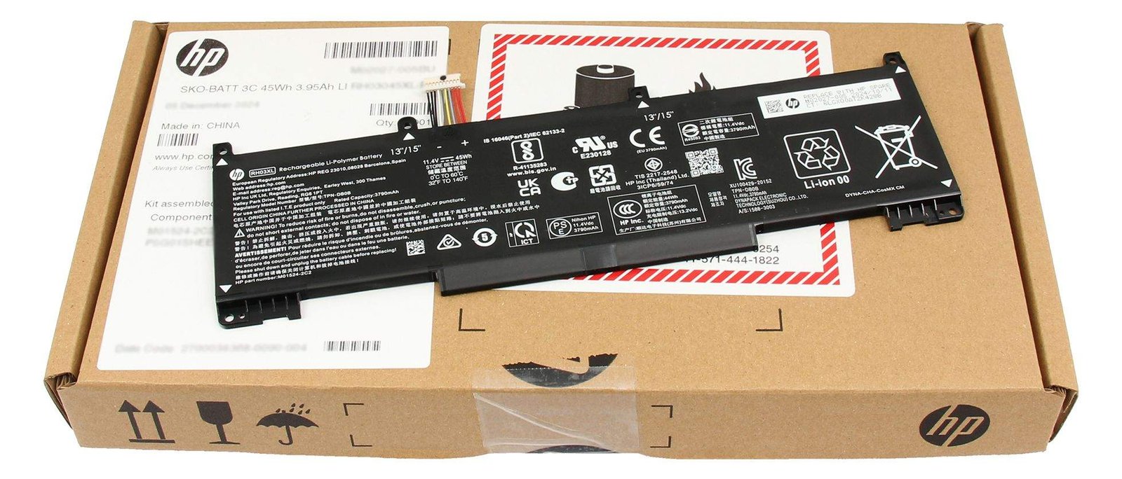 HP 45Wh Lithium-ion battery for HP laptops - Batterie - 3.790 mAh