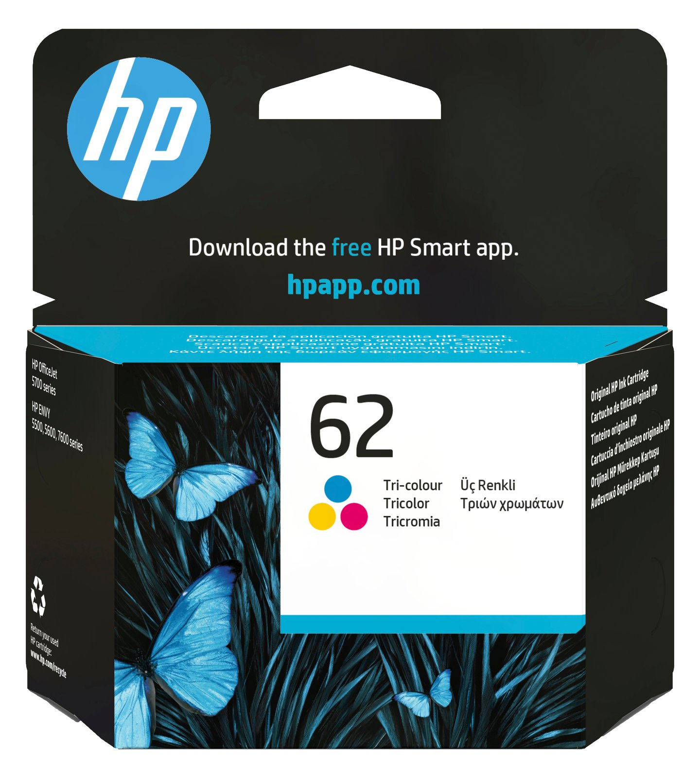 HP 62 - 4.5 ml - Farbe (Cyan, Magenta, Gelb)