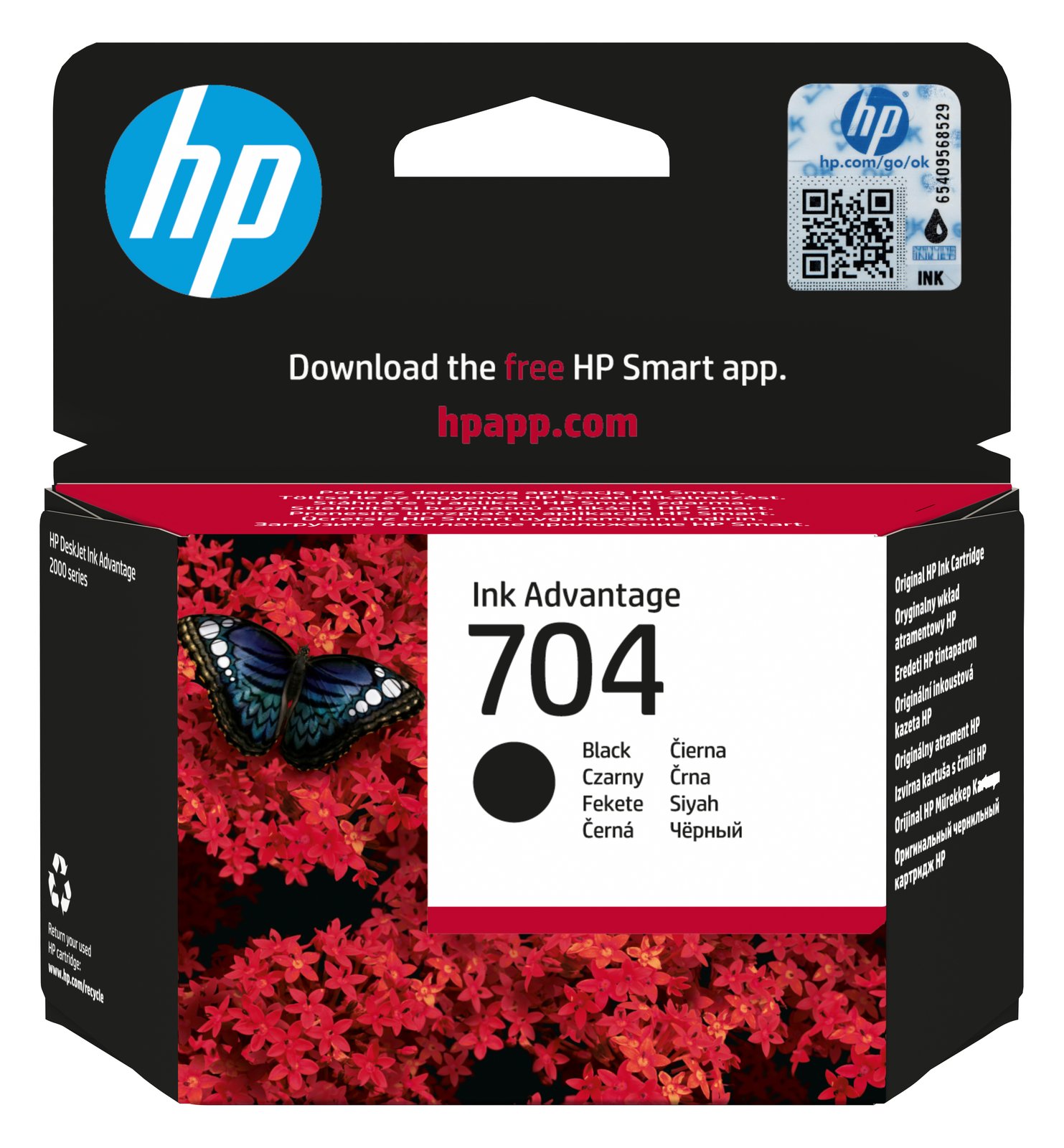 HP 704 - Schwarz - original - Tintenpatrone