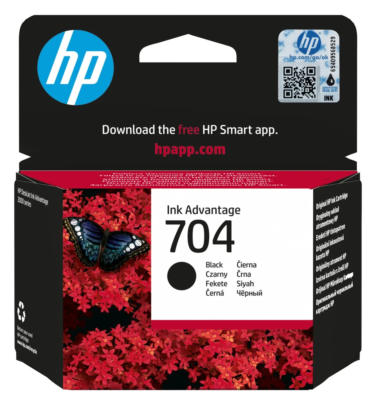 HP 704 - Schwarz - original - Tintenpatrone, Ansicht 2