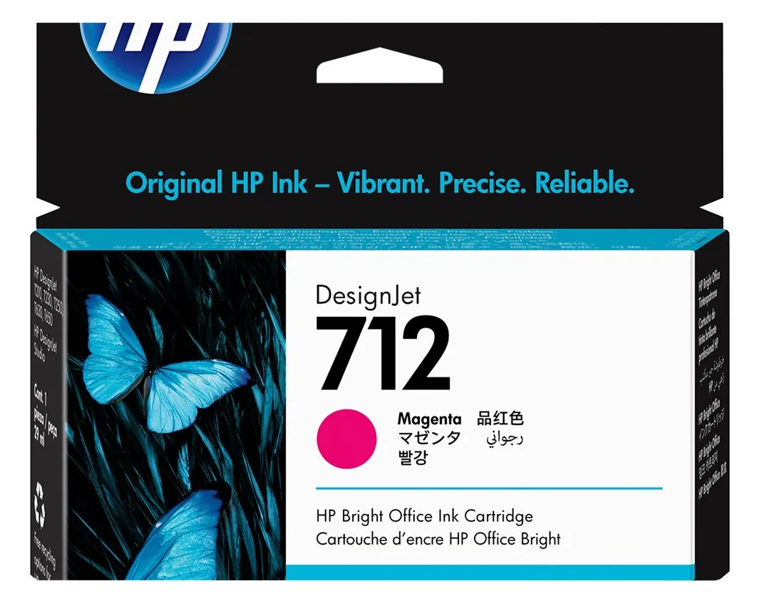 HP 712 - 29 ml - Magenta - Original - DesignJet, Ansicht 3