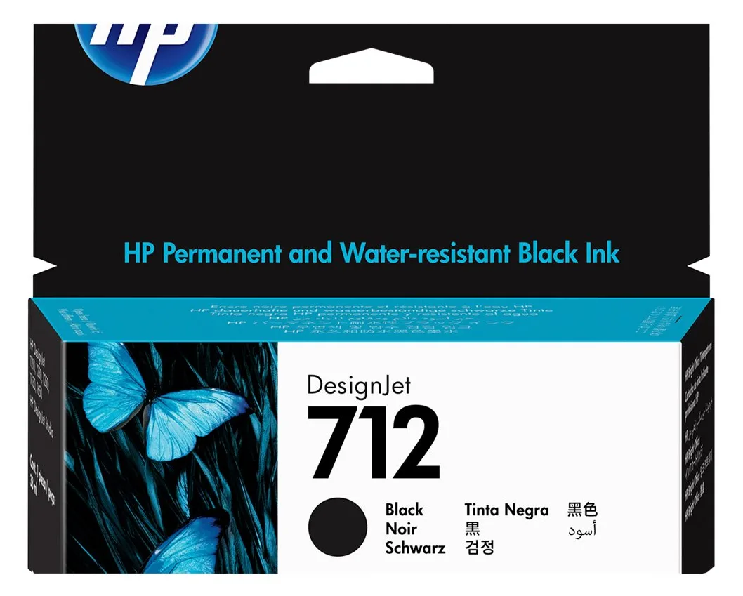 HP 712 - 38 ml - Schwarz - Original - DesignJet, Ansicht 2