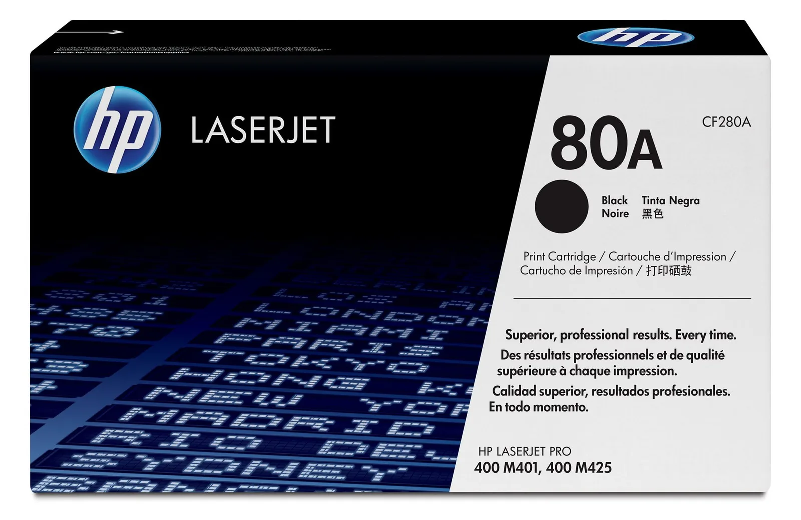 HP 80A - Schwarz - Original - LaserJet - Tonerpatrone (CF280A), Ansicht 3