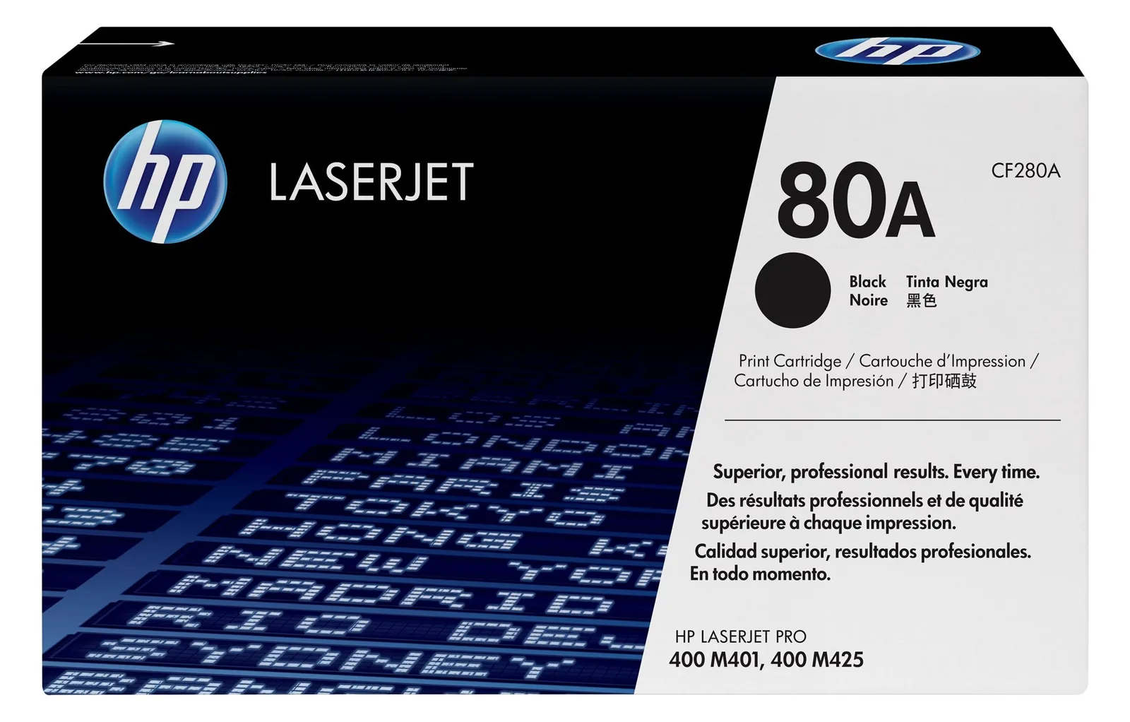HP 80A - Schwarz - Original - LaserJet - Tonerpatrone (CF280A), Ansicht 4