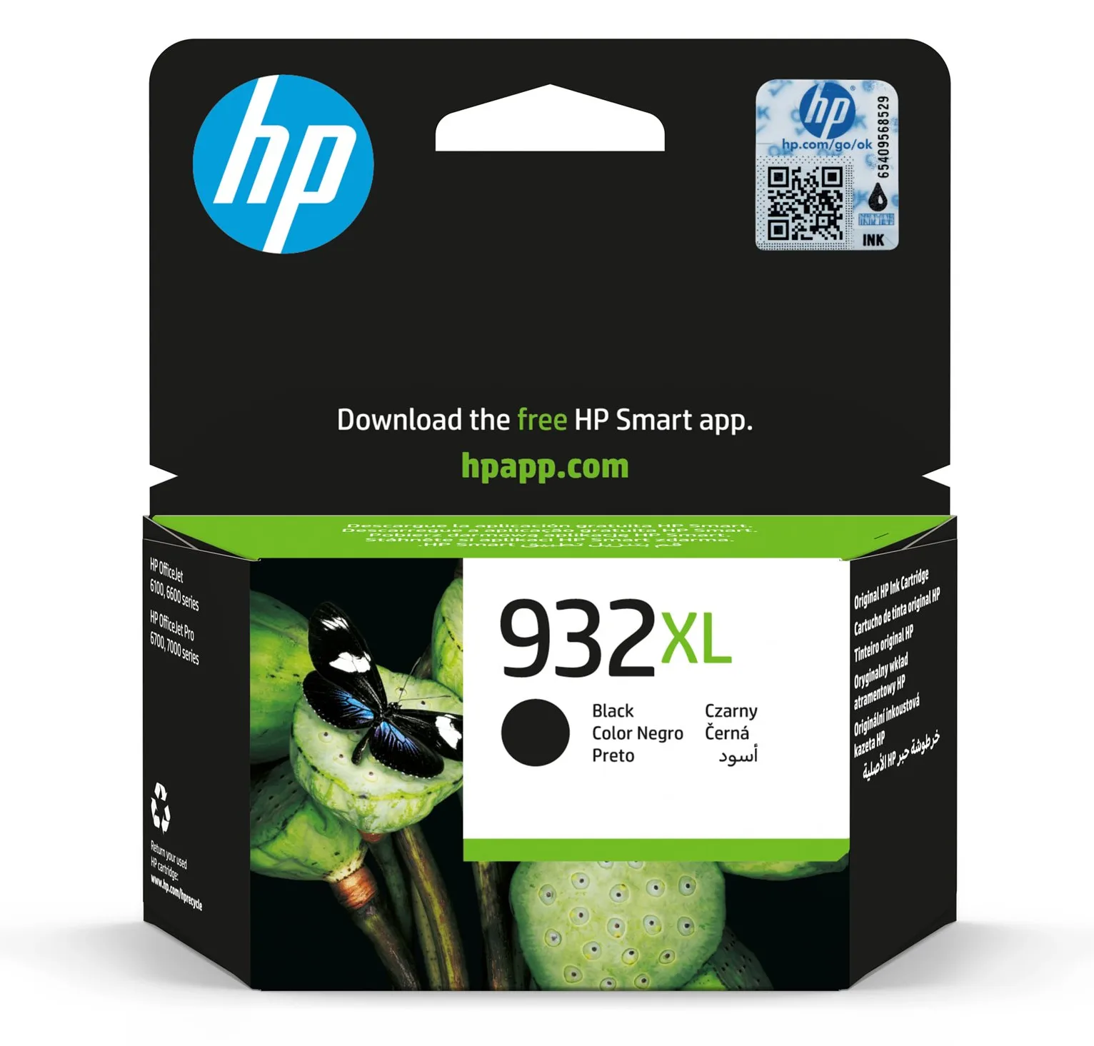 HP 932XL - Hohe Ergiebigkeit - Schwarz - Original, Ansicht 2