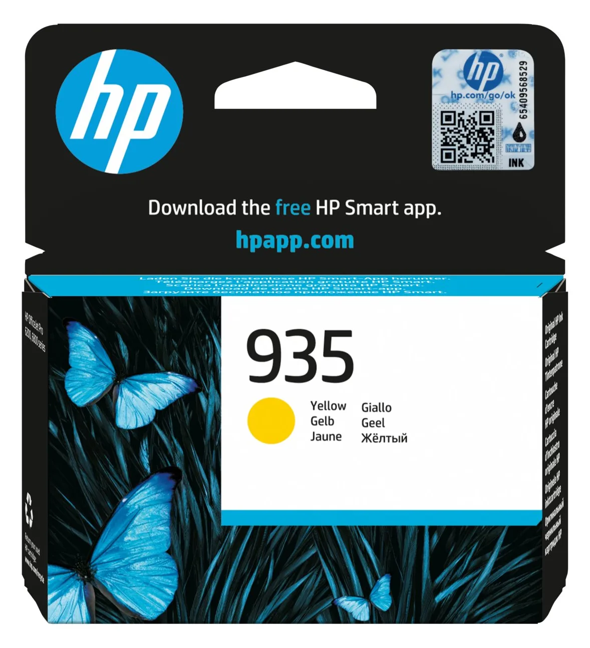 HP 935 - Gelb - original - Tintenpatrone - für Officejet 6812, 6815, 6820, Ansicht 2