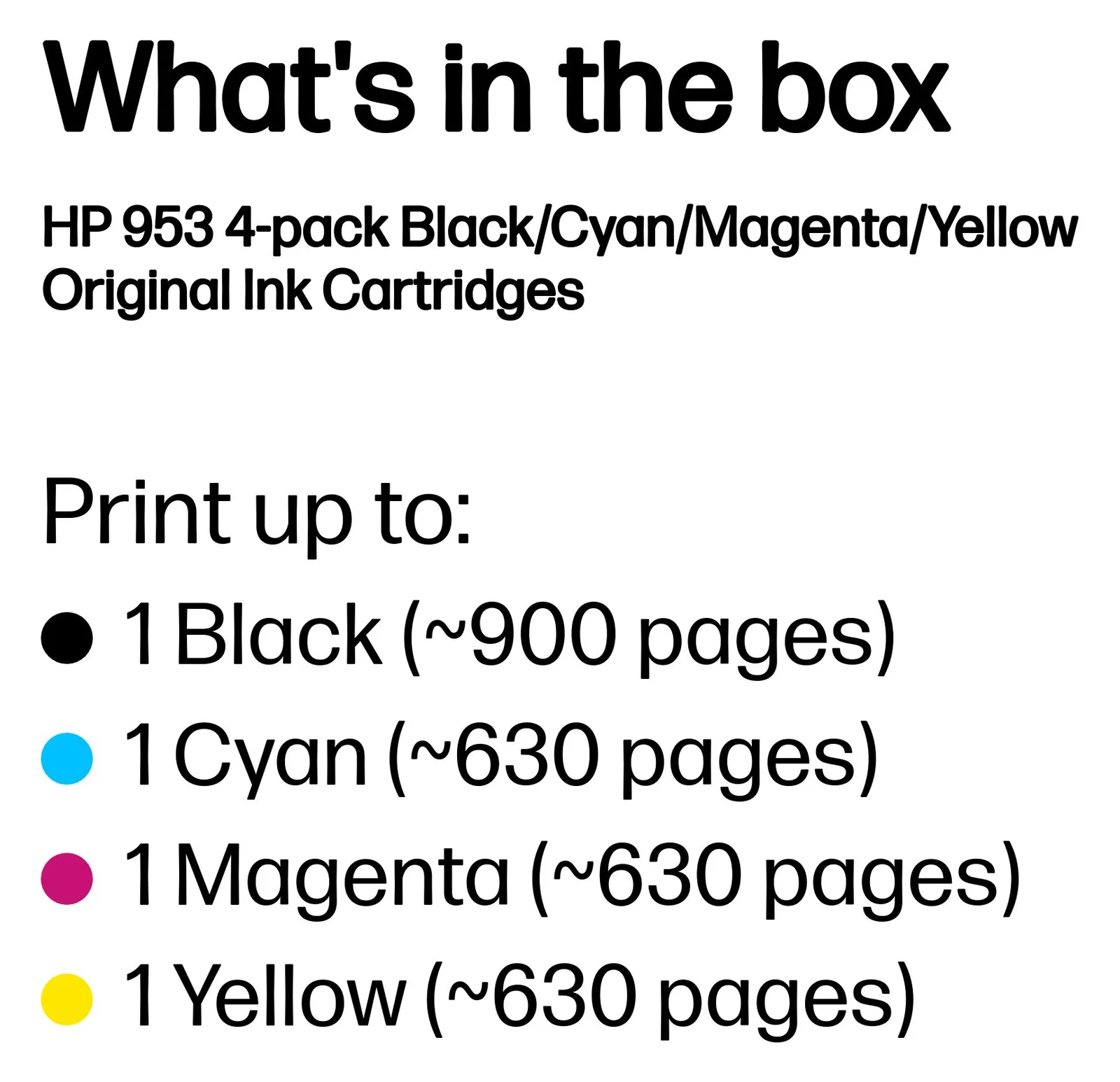HP 953 - 4er-Pack - Schwarz, Gelb, Cyan, Magenta, Ansicht 2