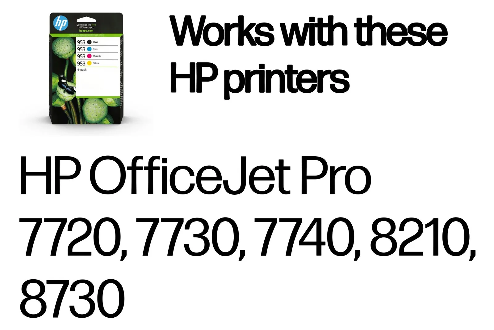 HP 953 - 4er-Pack - Schwarz, Gelb, Cyan, Magenta, Ansicht 3