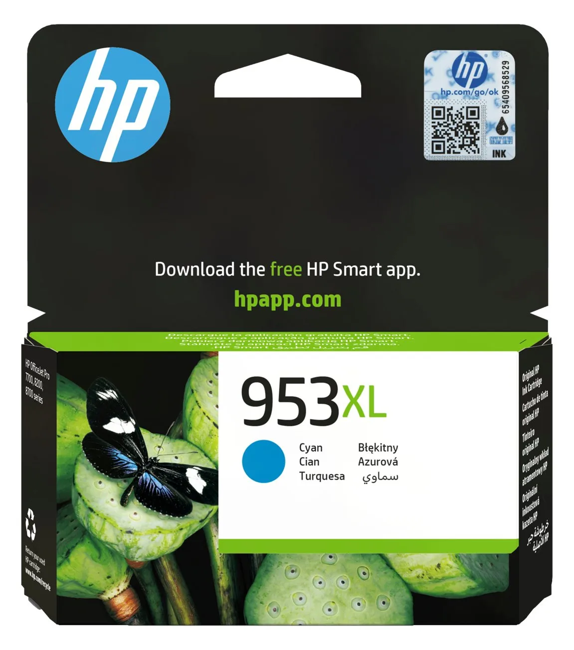 HP 953XL - 20 ml - Hohe Ergiebigkeit - Cyan - Original, Ansicht 2