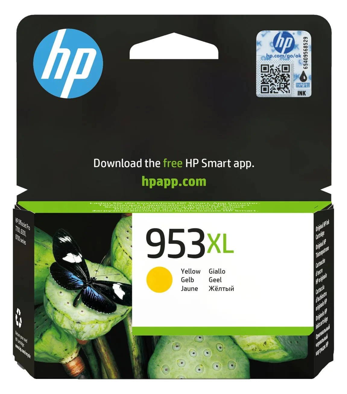 HP 953XL - 20 ml - Hohe Ergiebigkeit - Gelb - Original, Ansicht 2