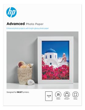 HP Advanced Glossy Photo Paper - Glänzend - 130 x 180 mm 25 Blatt Fotopapier von LumaTech