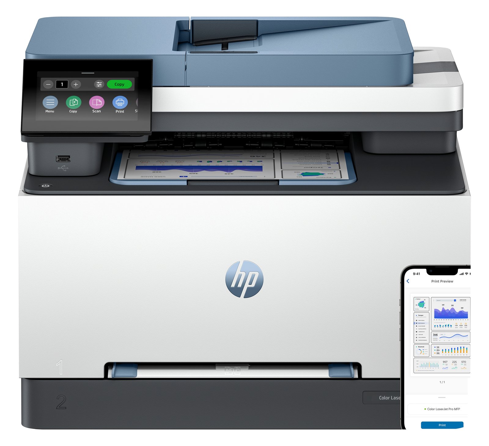 HP COLOR LASERJET PRO MFP 3302FDNG - Fax - Farbig von LumaTech