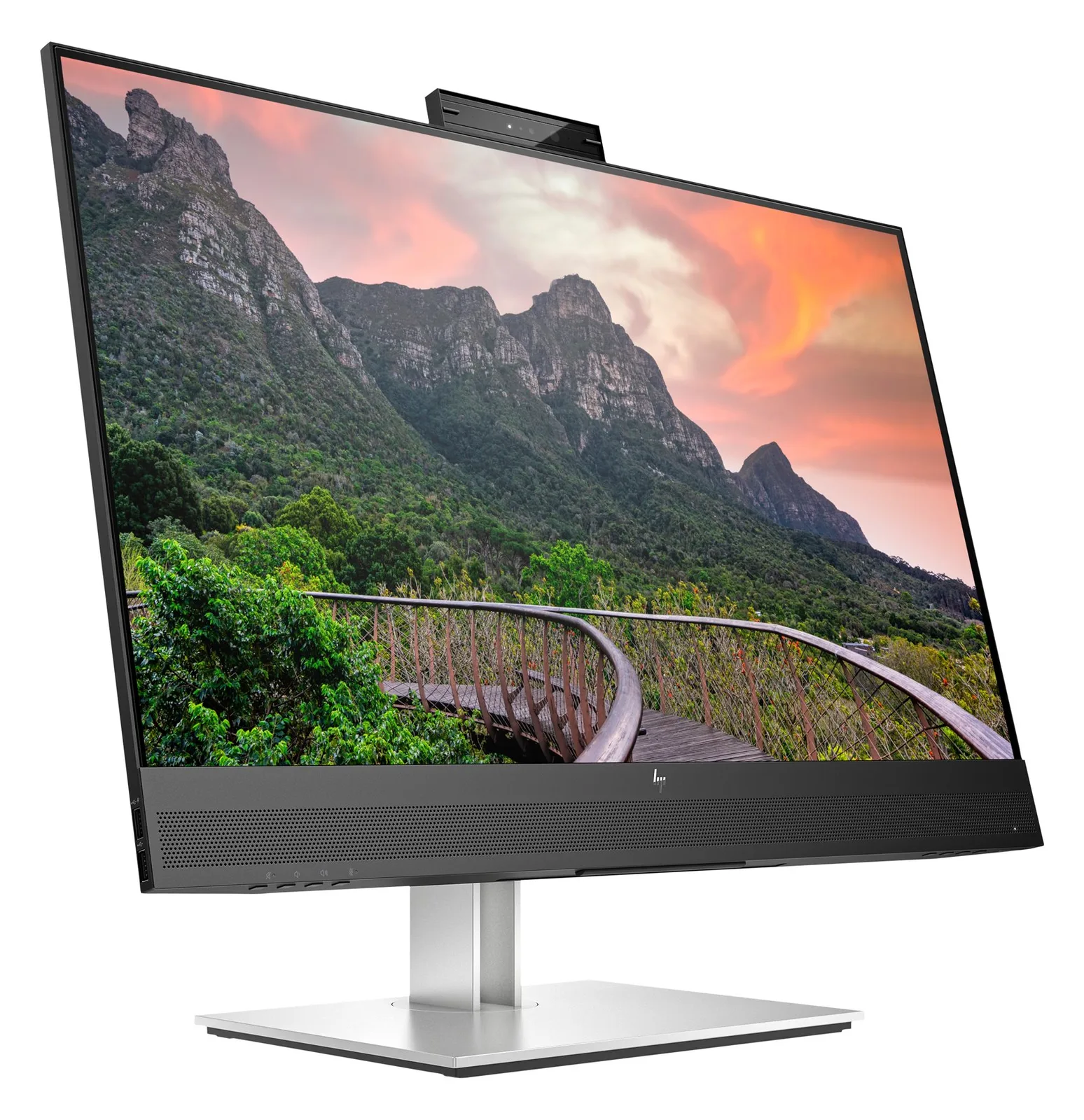 HP E27m G4 QHD USB-C Conferencing Monitor - 68,6 cm (27) - 2560 x 1440 Pixel - Quad HD - LCD - 5 ms - Schwarz - Silber, Ansicht 4