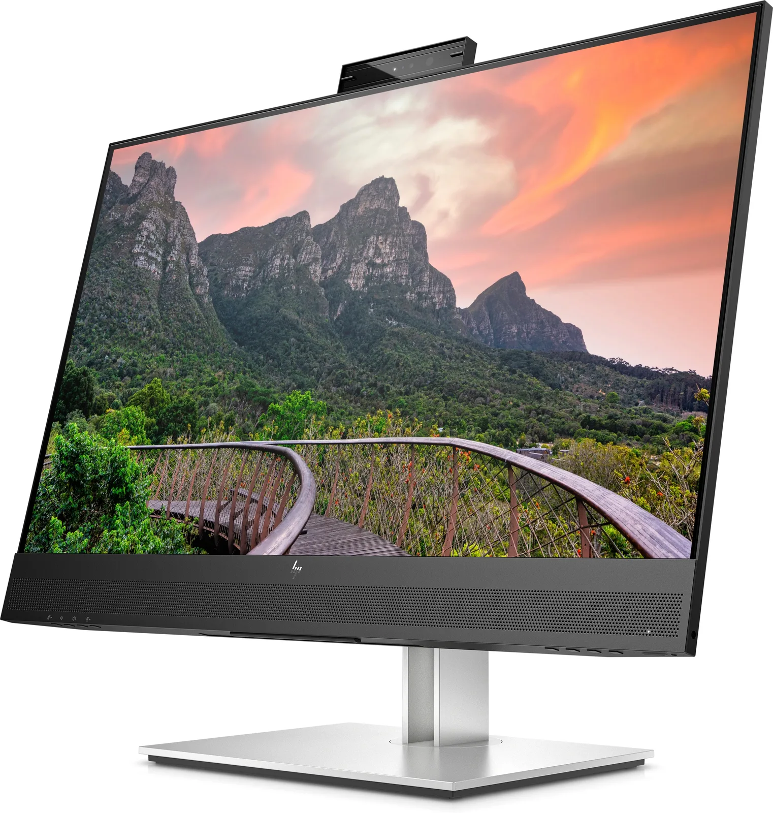 HP E27m G4 QHD USB-C-Konferenzmonitor - 68,6 cm (27) - 2560 x 1440 Pixel - Quad HD - LCD - 5 ms - Schwarz - Silber, Ansicht 3