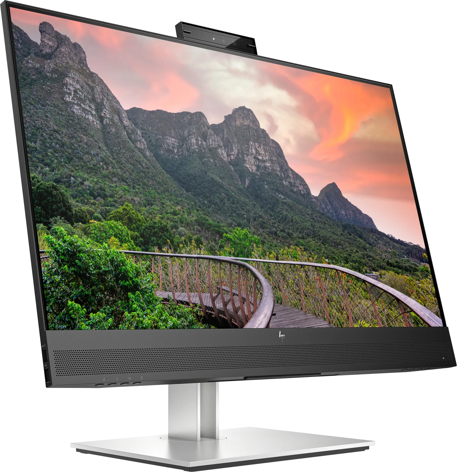 HP E27m G4 QHD USB-C-Konferenzmonitor - 68,6 cm (27) - 2560 x 1440 Pixel - Quad HD - LCD - 5 ms - Schwarz - Silber, Ansicht 4