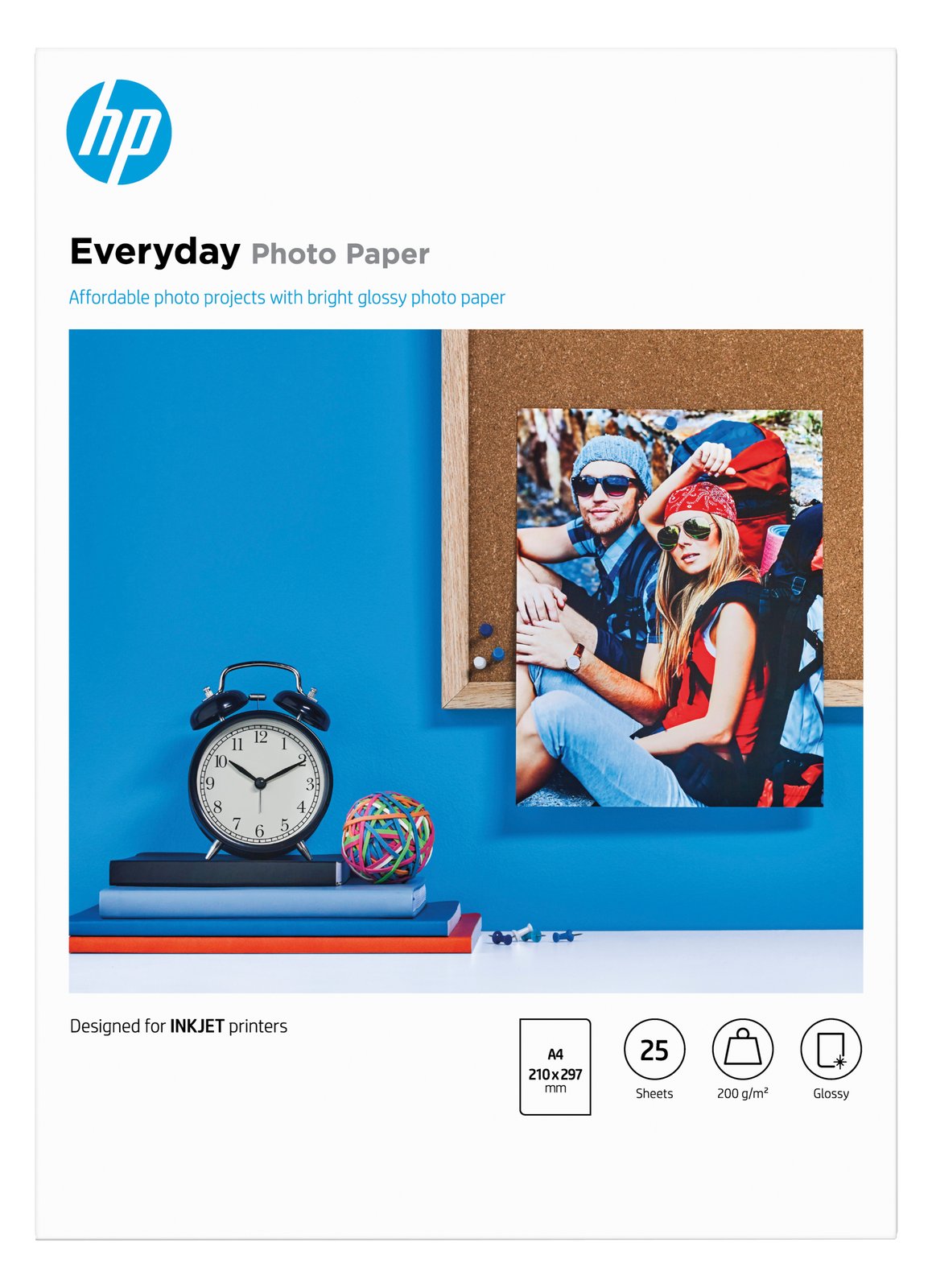 HP Everyday Photo Paper - Glänzend - 8 mil - A4 (210 x 297 mm)