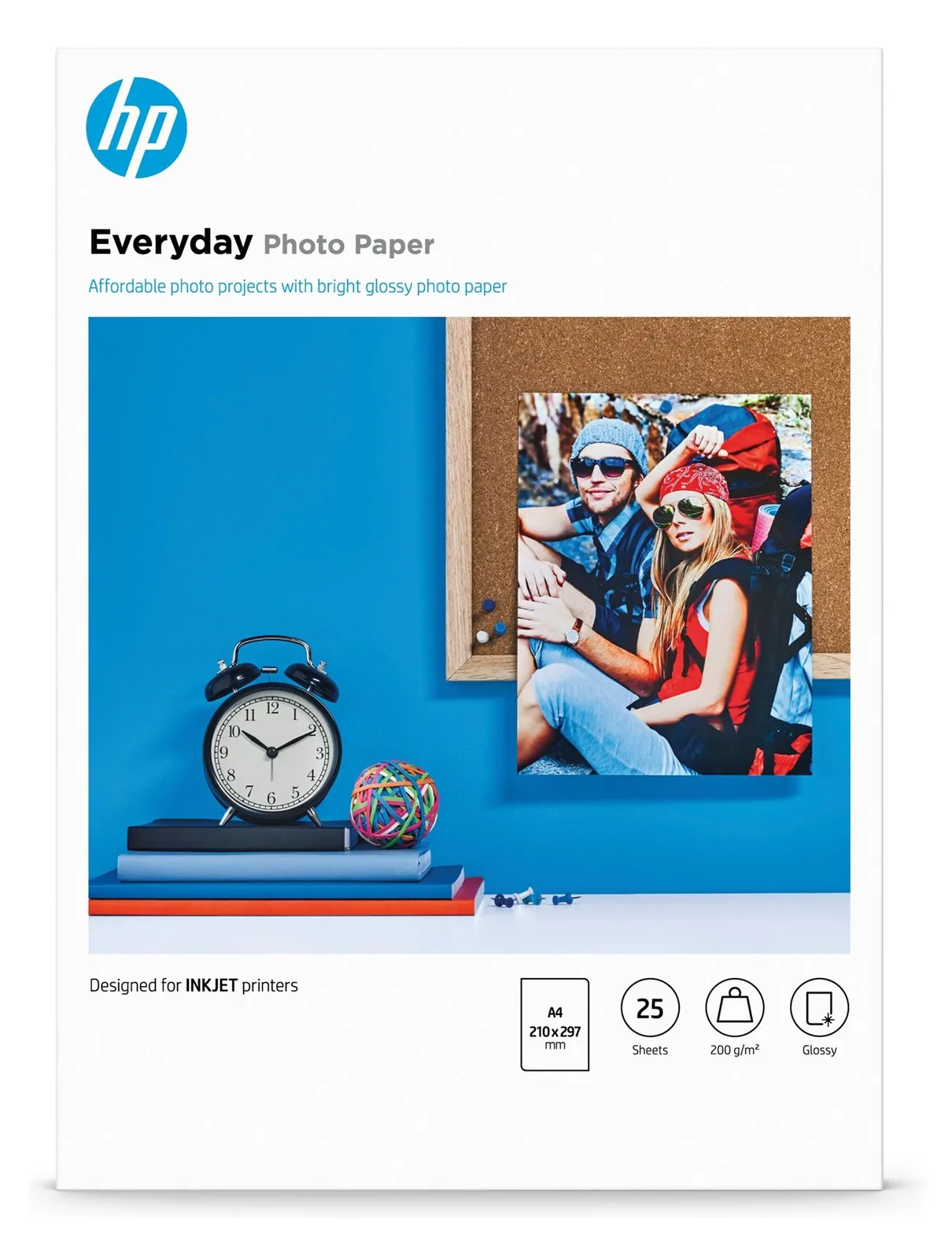 HP Everyday Photo Paper - Glänzend - 8 mil - A4 (210 x 297 mm), Ansicht 4