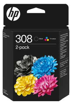 HP Ink 308 BK/Tri-Color Ink Cartridge - Tintenpatrone - 3-/4-Farb-Patrone von LumaTech