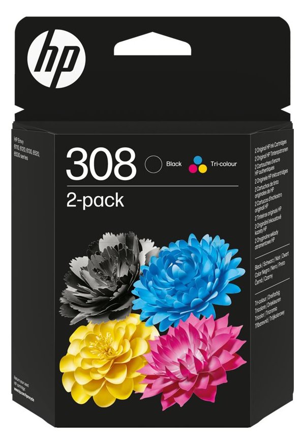 HP Ink 308 BK/Tri-Color Ink Cartridge - Tintenpatrone - 3-/4-Farb-Patrone