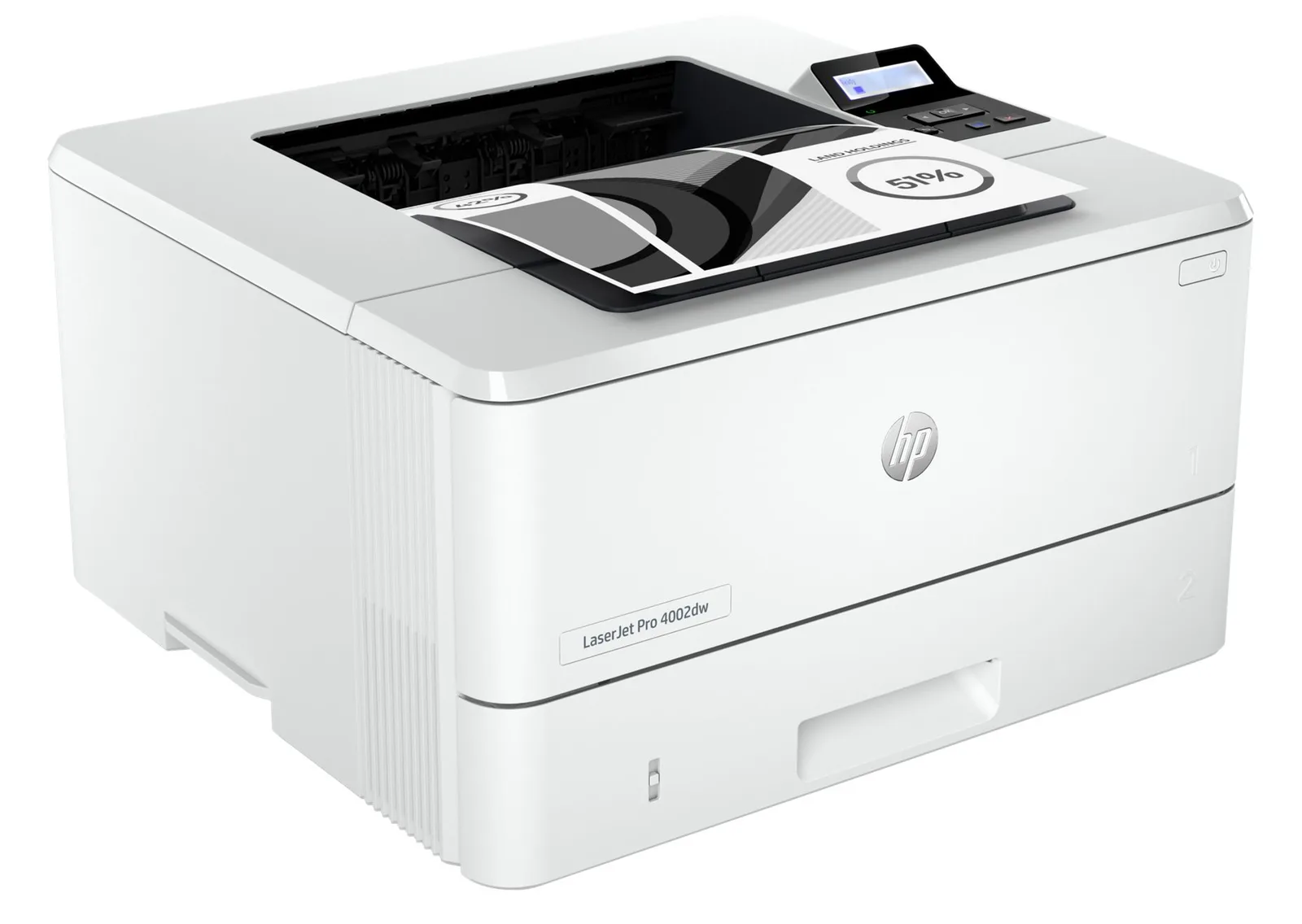 HP LaserJet Pro 4002dw - Drucker - s/w - Duplex, Ansicht 3