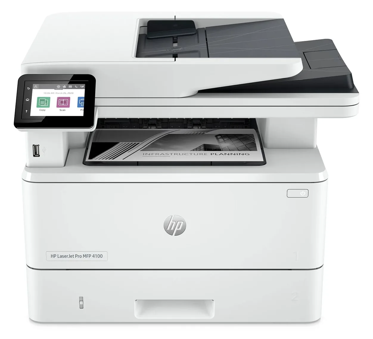 HP LaserJet Pro MFP 4102fdn - Multifunktionsdrucker - s/w - Laser - Legal (216 x 356 mm), Ansicht 3