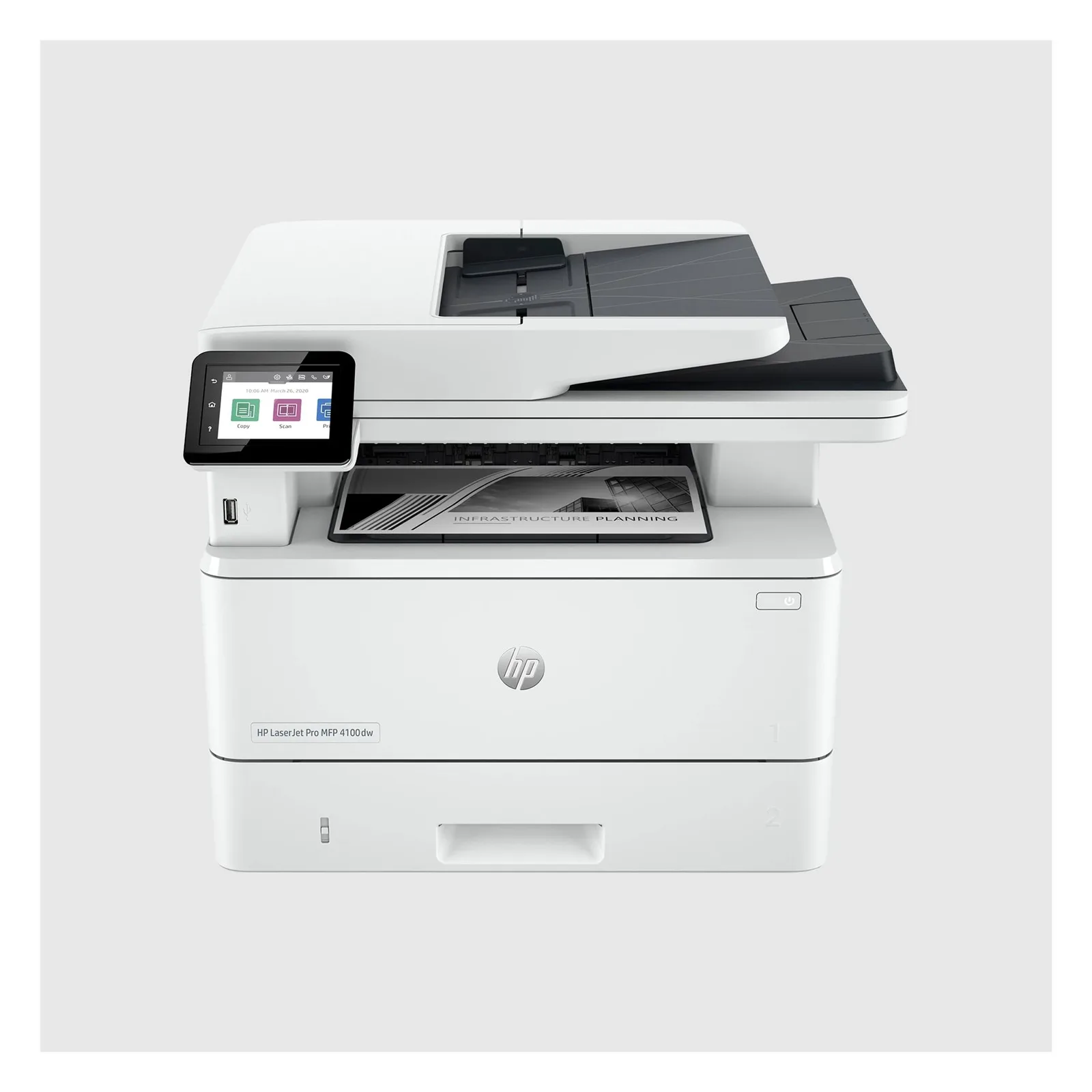 HP LaserJet Pro MFP 4102fdw - Multifunktionsdrucker - s/w - Laser - Legal (216 x 356 mm), Ansicht 3