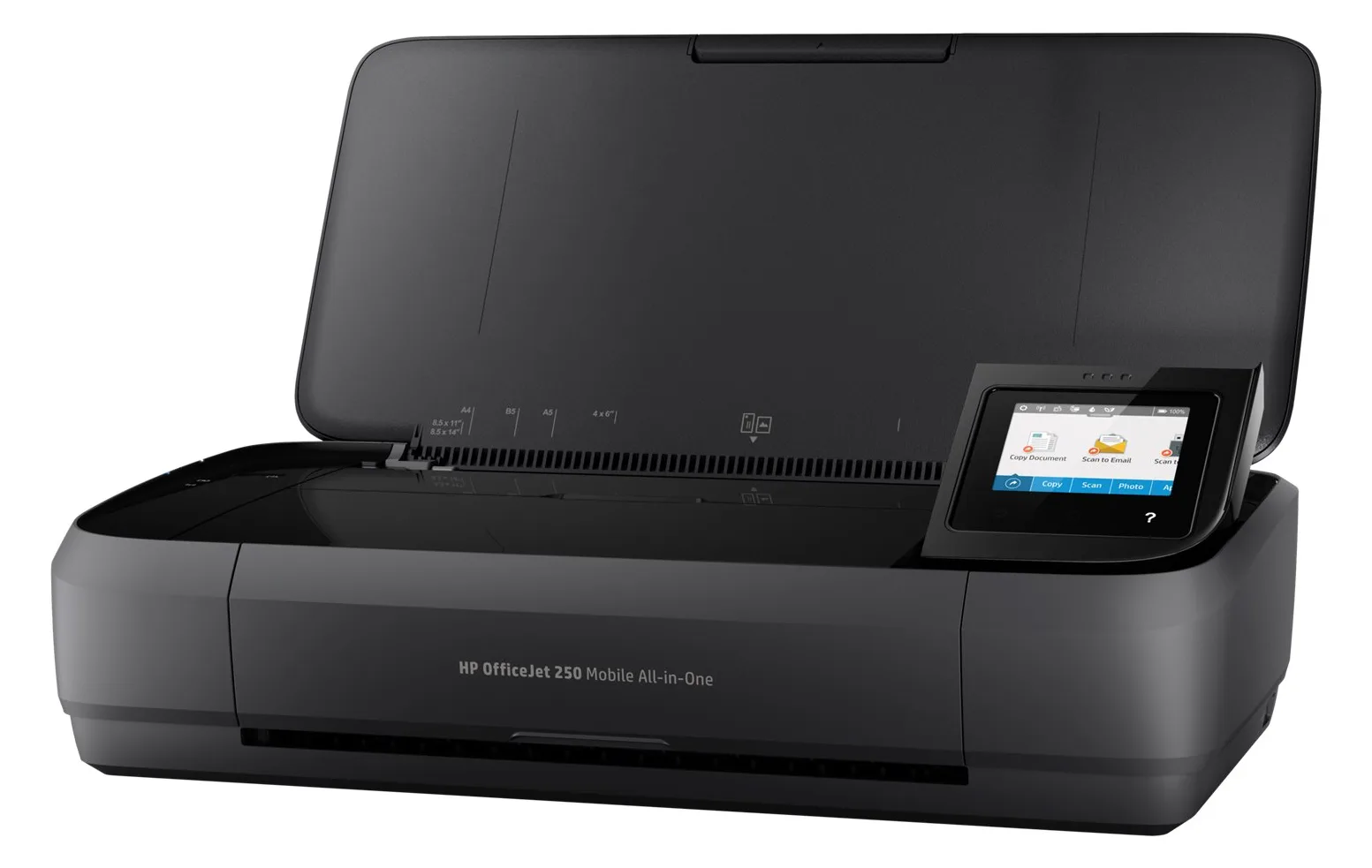 HP Officejet 250 Mobile All-in-One - Multifunktionsdrucker - Farbe - Tintenstrahl - Legal (216 x 356 mm), Ansicht 2
